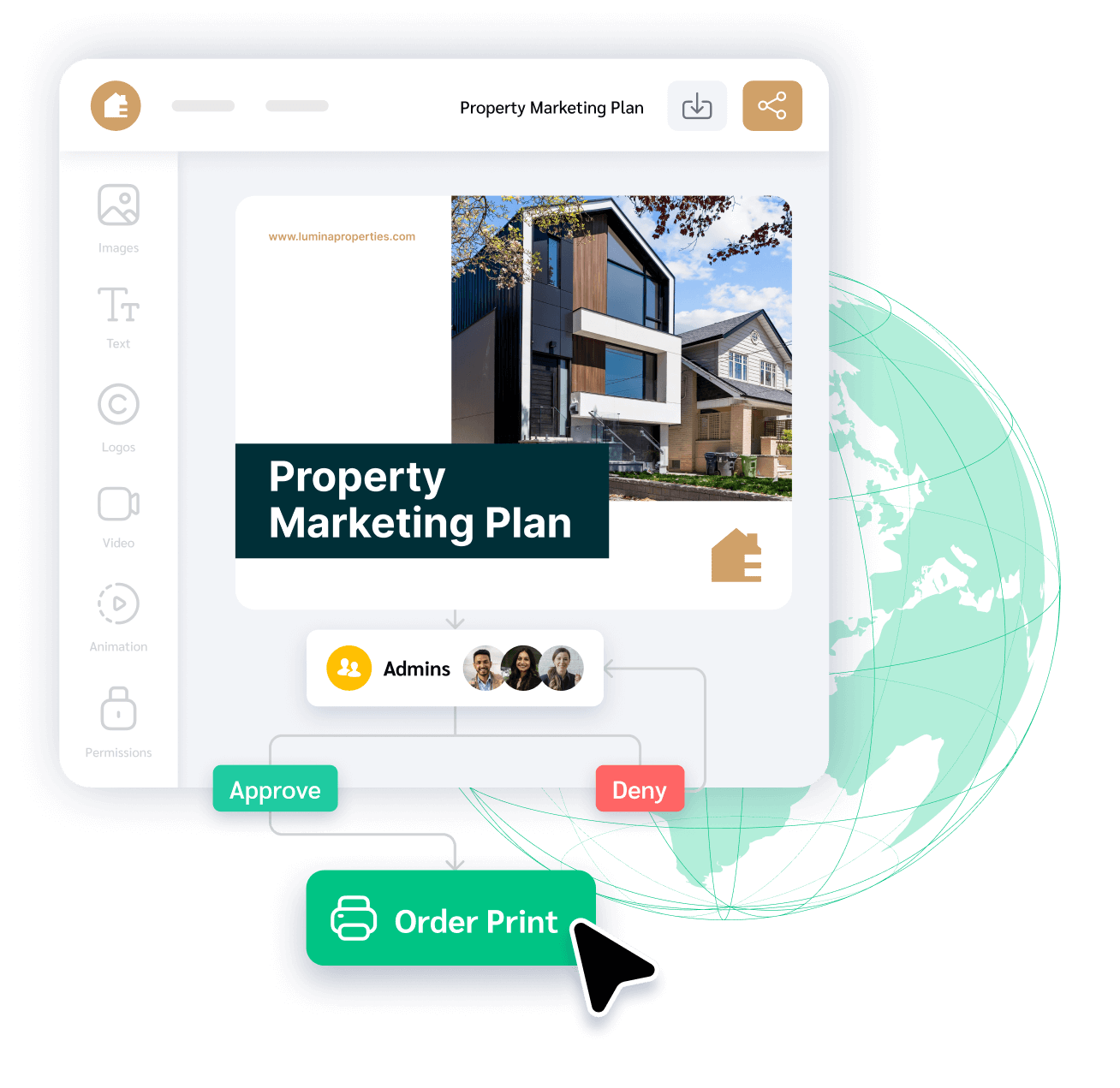 Print materials approval