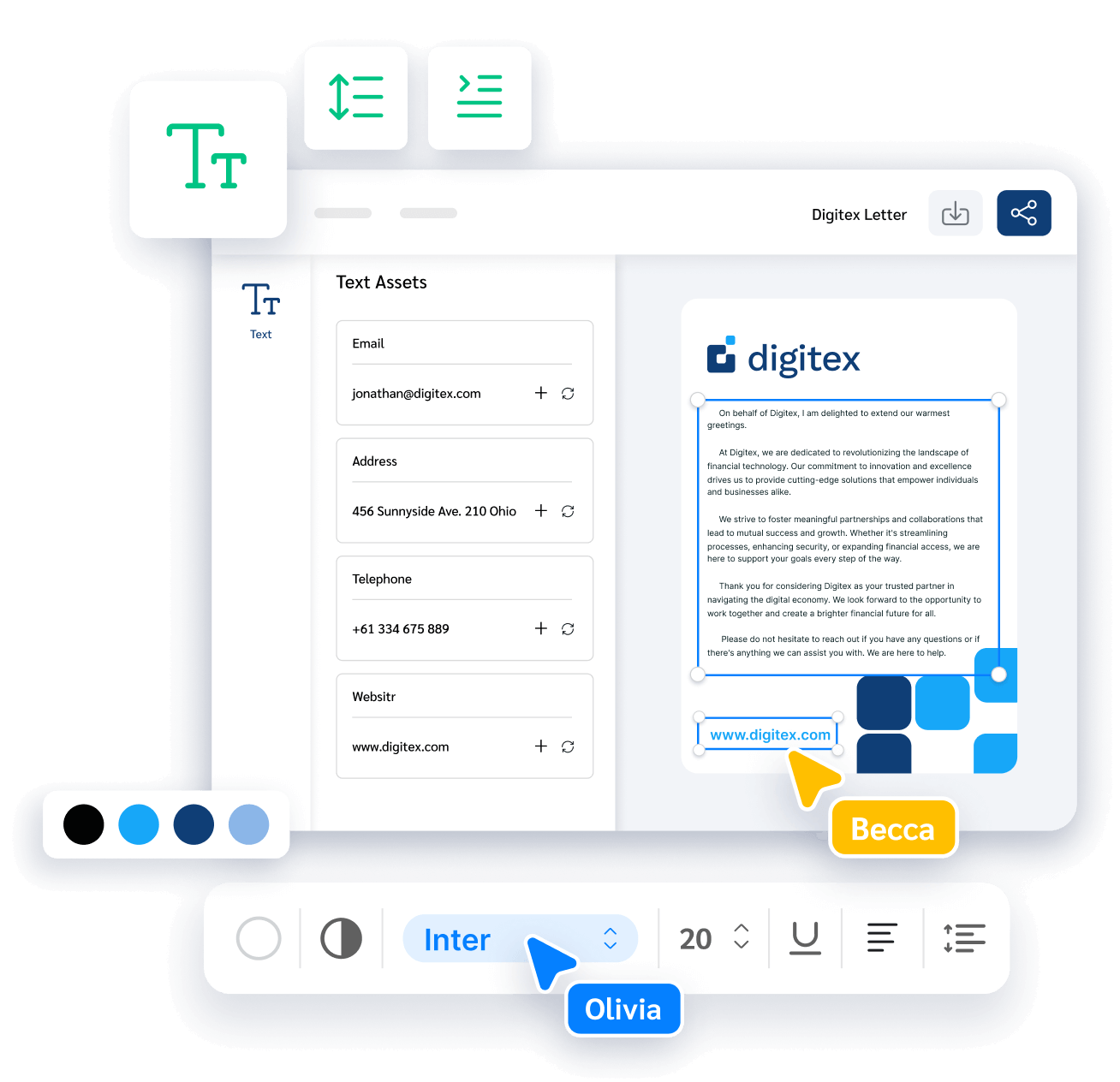 Perfect, on-brand documents
