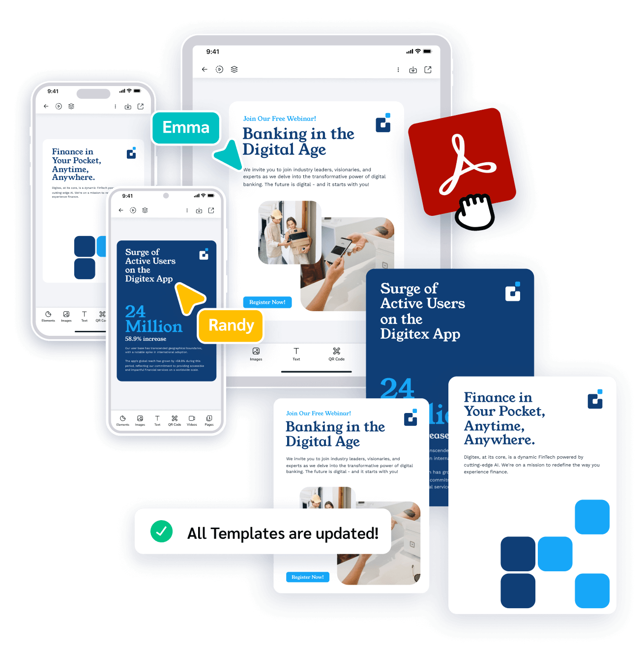 Import and tweak PDF files on the go