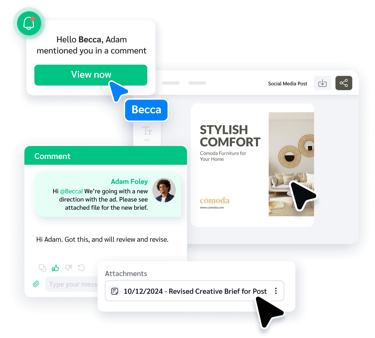 Communication for creative collaboration