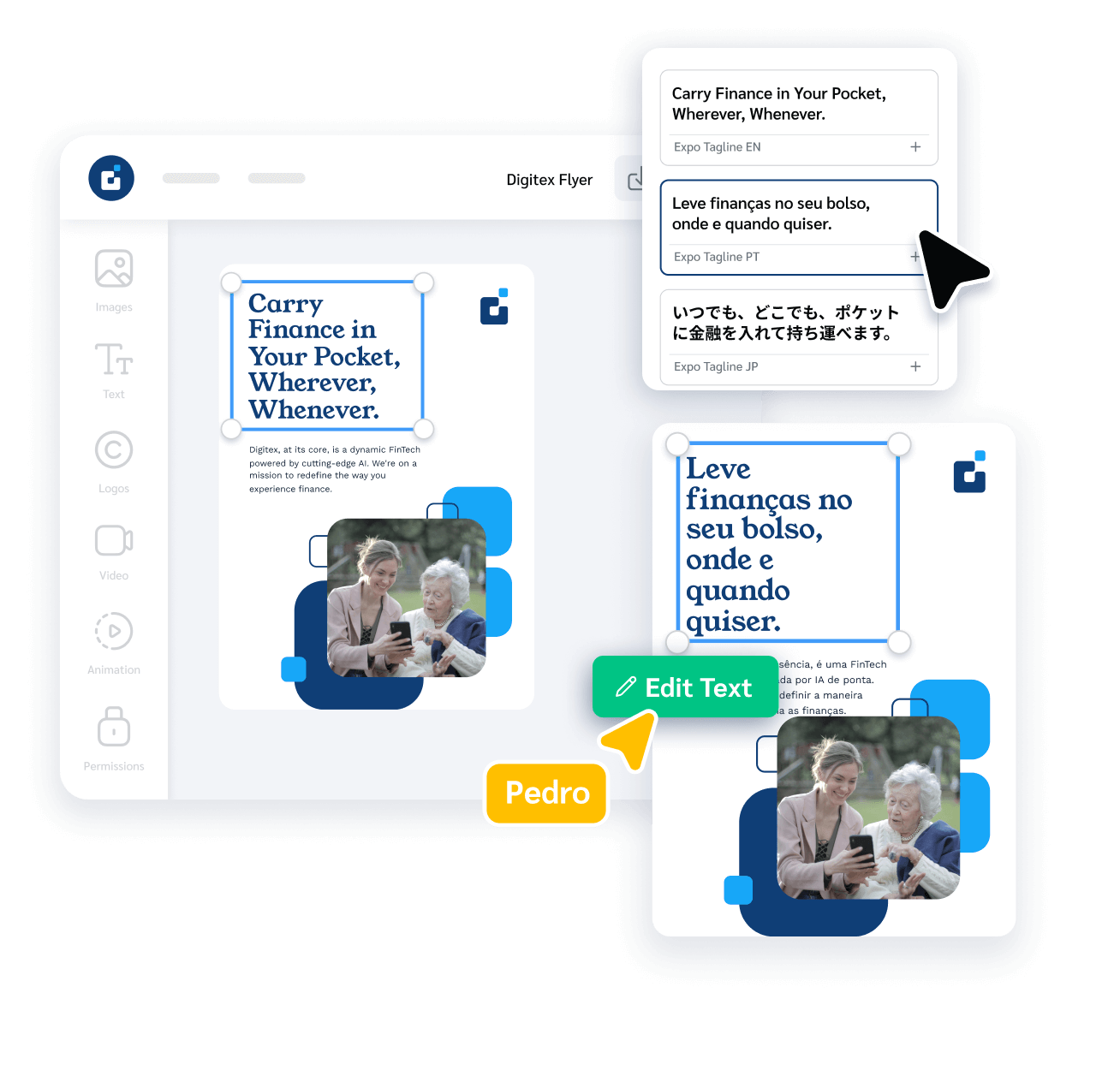 Marketing materials translation