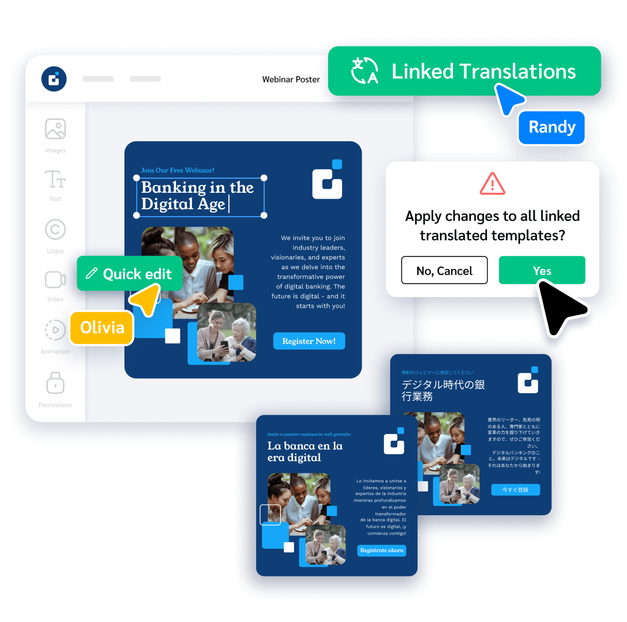 Updates in different regions