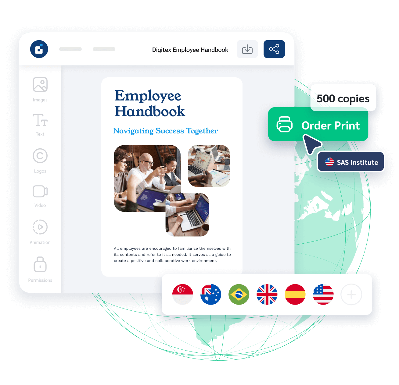 Global printing network